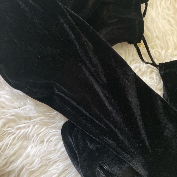 Velvet thigh high boots - Picture 6 of 6